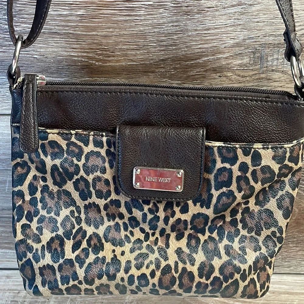 Nine West Leopard Print Shoulder Bag